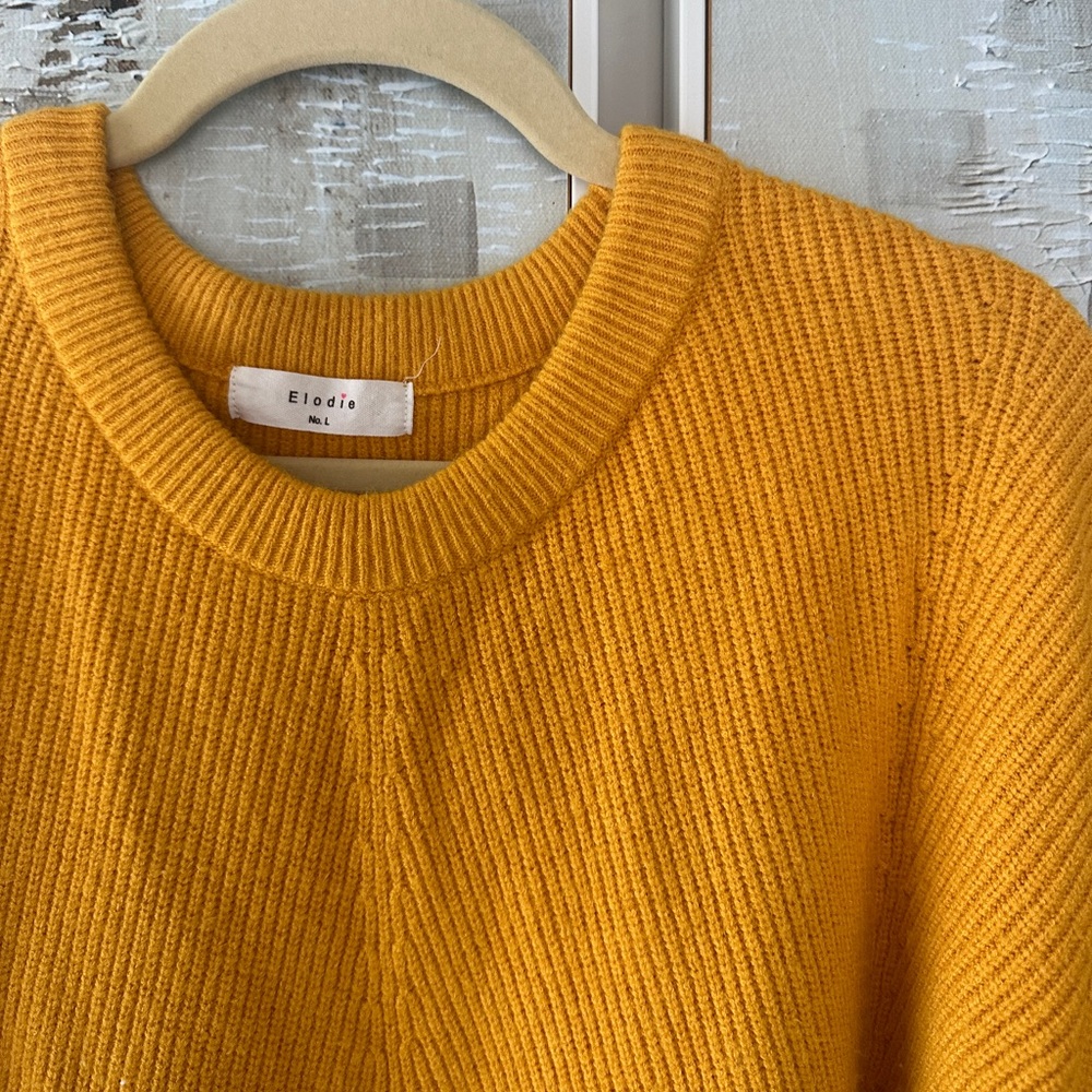 Elodie golden yellow pullover sweater